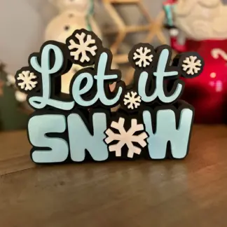 Let It Snow 3D Decoration
