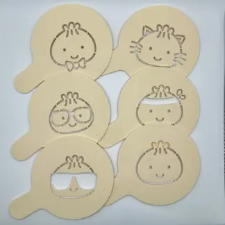 Cappuccino / Latte Dumpling Stencil Set
