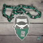 Eagles Bird Gang Skull Oversized Chain